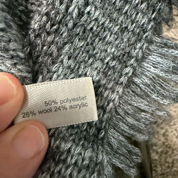 The Limited Scandal Collection Gray & Black Knit Cardigan - Picture 6 of 6